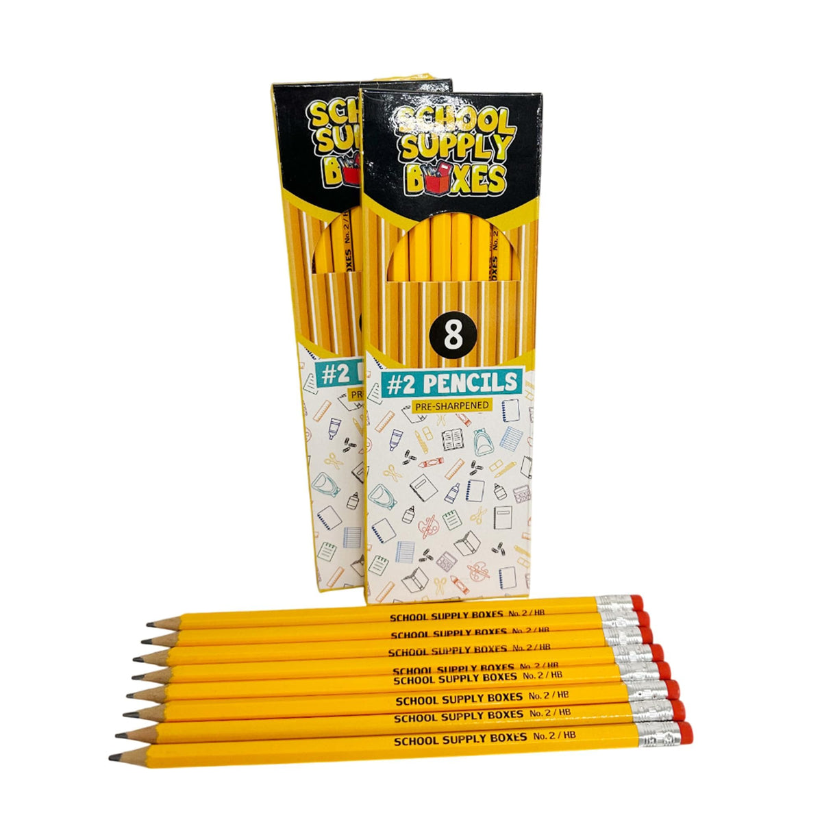 School Supply Boxes | Teacher Supply Bundle | Back to School Essentials Kit Designed for Teachers | Includes Pencils, Red Pens, Dry Erase Markers, Sticky Notes, Paper Clips & More