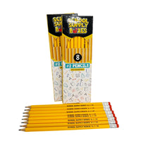 School Supply Boxes | Teacher Supply Bundle | Back to School Essentials Kit Designed for Teachers | Includes Pencils, Red Pens, Dry Erase Markers, Sticky Notes, Paper Clips & More