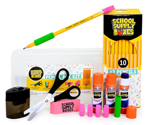 School Supply Boxes - Back to School Supply Kit for Grades K-5 (1 Box)