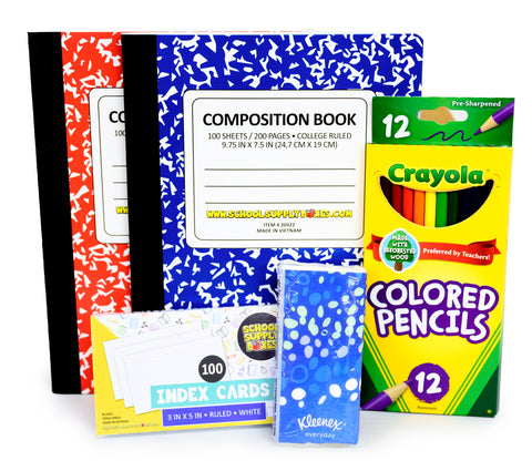 Essential Secondary School Supply Kit Bundle - 51 Pieces
