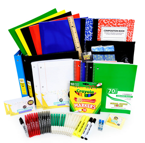 Back to School Essentials for High School - 62 Pieces
