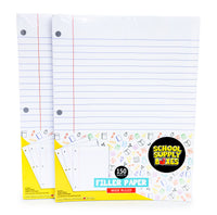 Papel de relleno con rayas anchas, 150 hojas.