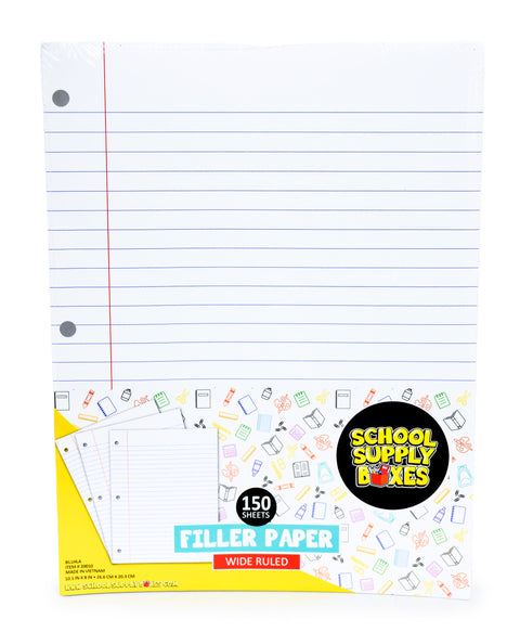 150 Sheet Wide-Ruled Filler Paper