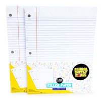 Papel de relleno con rayas universitarias, 150 hojas