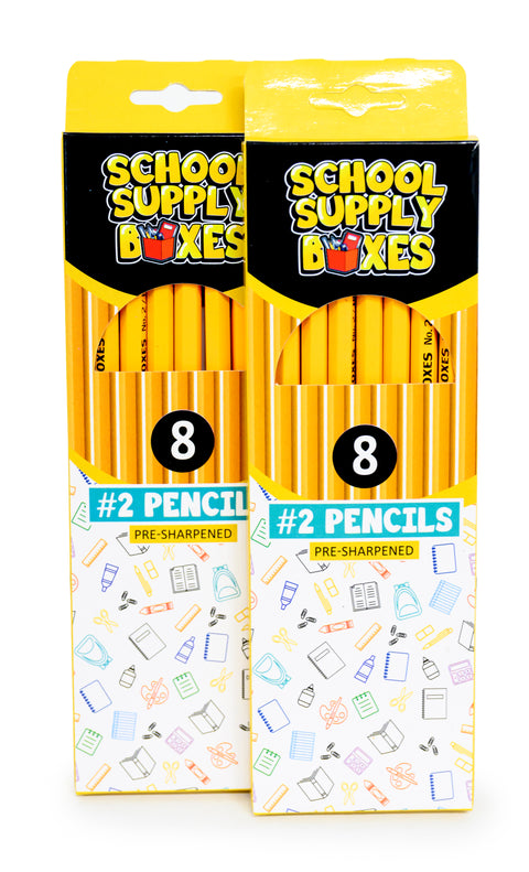 8 Pack Classic Wooden Pencil