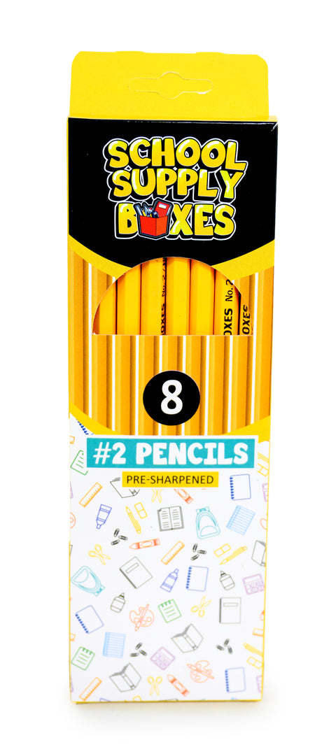 8 Pack Classic Wooden Pencil