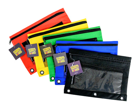 Pencil Bag / Binder Pouch with Two Pockets