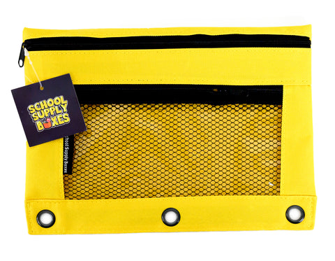 Pencil Bag / Binder Pouch with Two Pockets