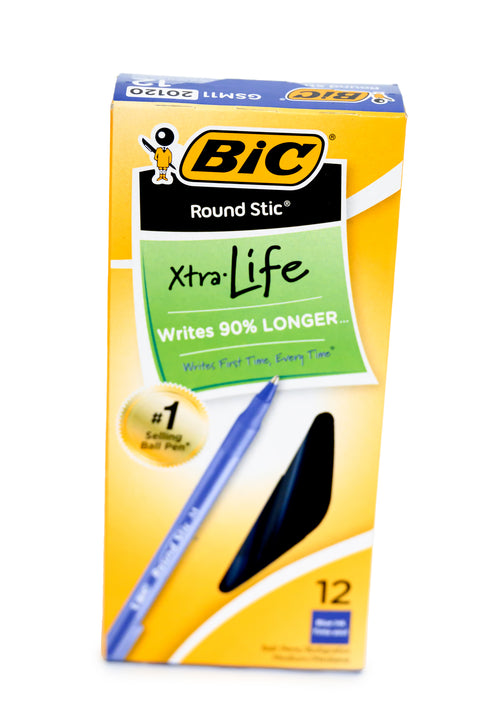 12pk Blue BIC Pens