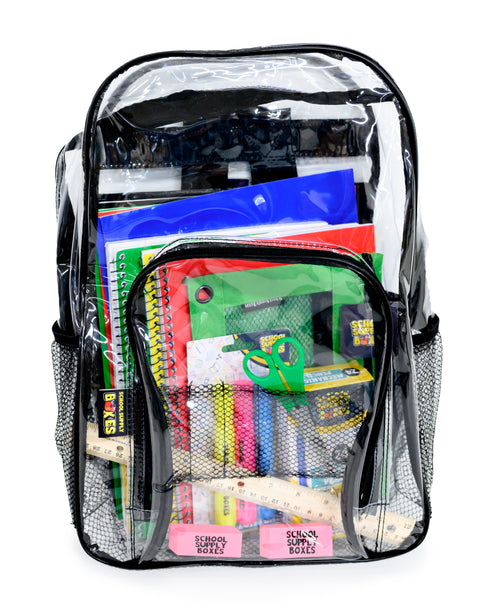 17" Backpack Bundle for High School | Back to School Bookbag with Supplies | Contains Pencil Pouch, Notebooks, Filler Paper, Folders, Mechanical Pencils, and More