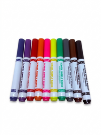 10 Count Broadline Washable Markers