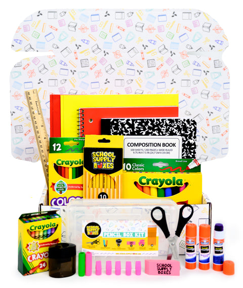 Back to School Supply Kit for Grades K - 5 - 32 Pieces