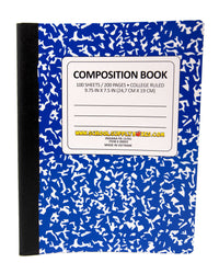 Cuaderno de composición con rayas universitarias 100 hojas