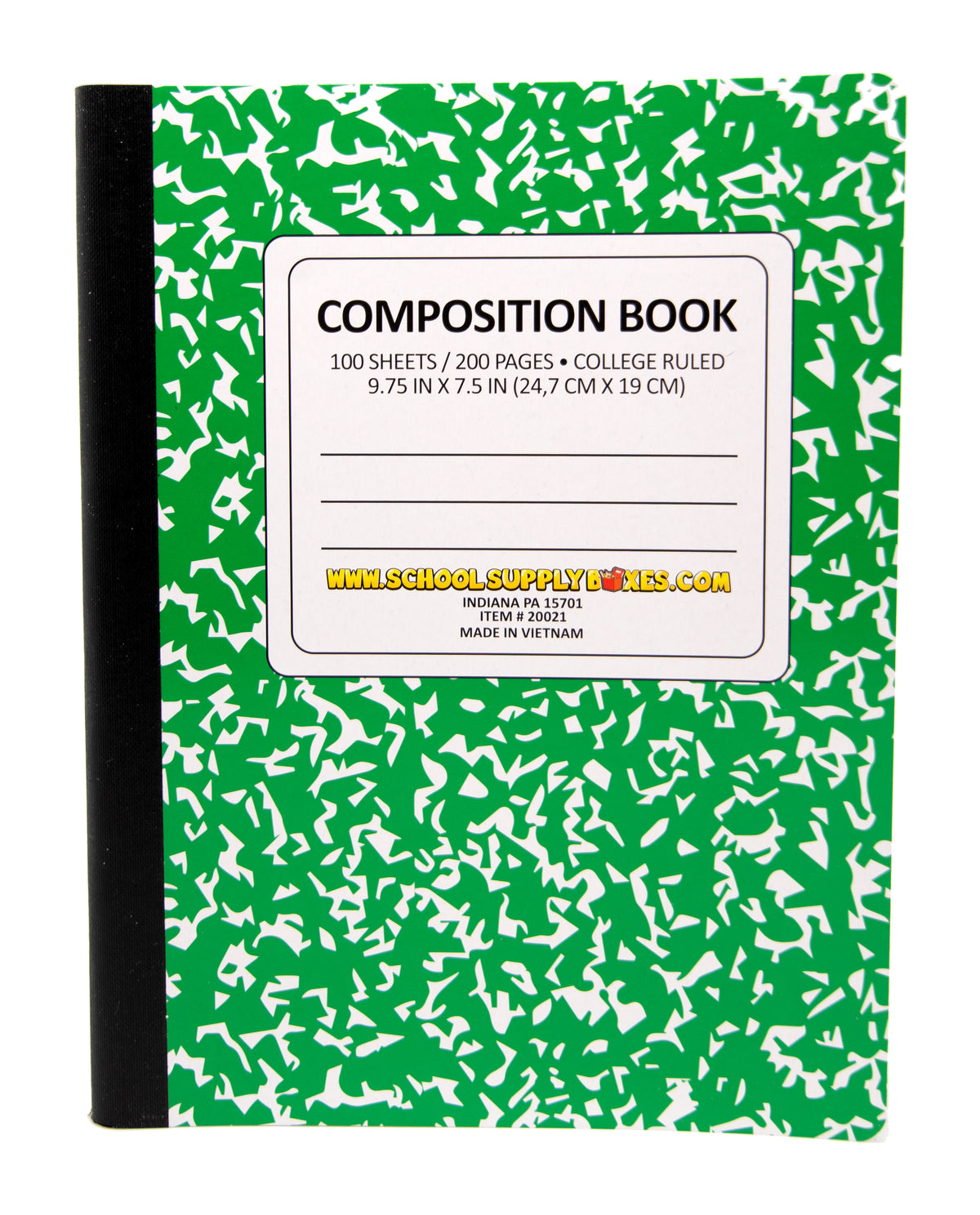 Cuaderno de composición con rayas universitarias 100 hojas