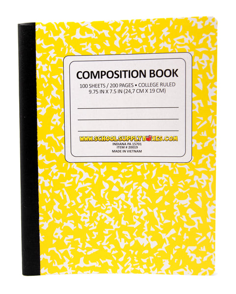 College Ruled 100 Sheet Composition Notebook