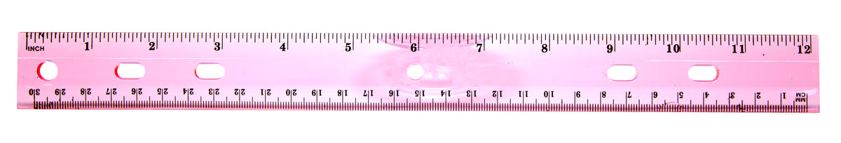 Plastic 12 Inch Ruler