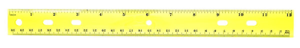 Plastic 12 Inch Ruler