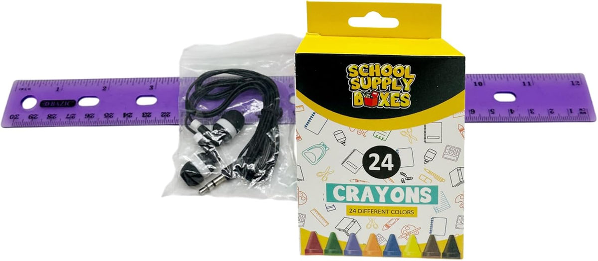 School Supply Boxes | Lapboard Bundle | Back to School Essentials Kit for Students & Teachers | Includes Dry Erase Lapboard, Marker, Notebooks, Pencils, & More