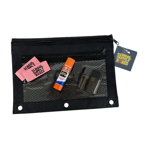 School Supply Boxes | Budget Saver Bundle | Back to School Essentials Kit for Students & Teachers | Includes Spiral Notebook, Crayons, Pens, Pencils, Glue & More