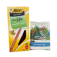 School Supply Boxes | Teacher Supply Bundle | Back to School Essentials Kit Designed for Teachers | Includes Pencils, Red Pens, Dry Erase Markers, Sticky Notes, Paper Clips & More