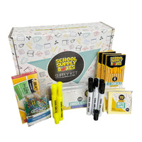 School Supply Boxes | Teacher Supply Bundle | Back to School Essentials Kit Designed for Teachers | Includes Pencils, Red Pens, Dry Erase Markers, Sticky Notes, Paper Clips & More
