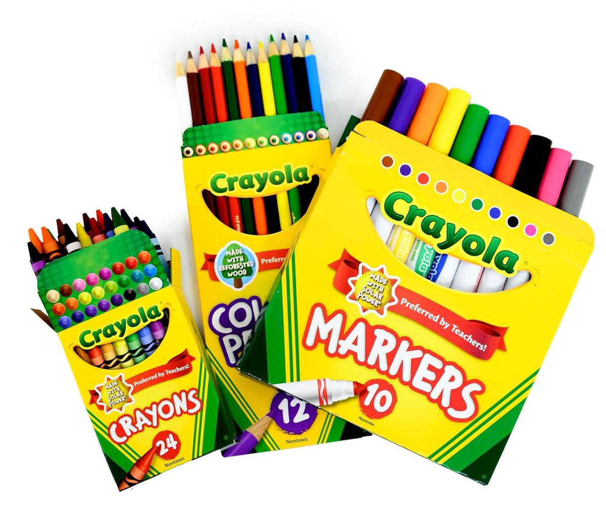 School Supply Boxes - Back to School Supply Kit for Grades K-5 (1 Box)