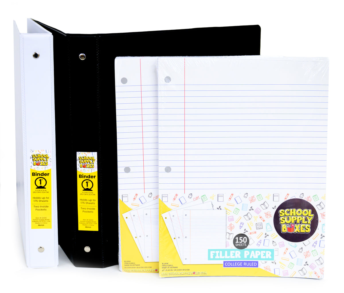Kit básico para el regreso a clases de la escuela secundaria - Paquete de útiles escolares - 41 piezas
