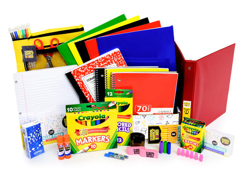 Kit de elementos esenciales para el regreso a clases de la escuela primaria - Paquete de útiles escolares - 45 piezas