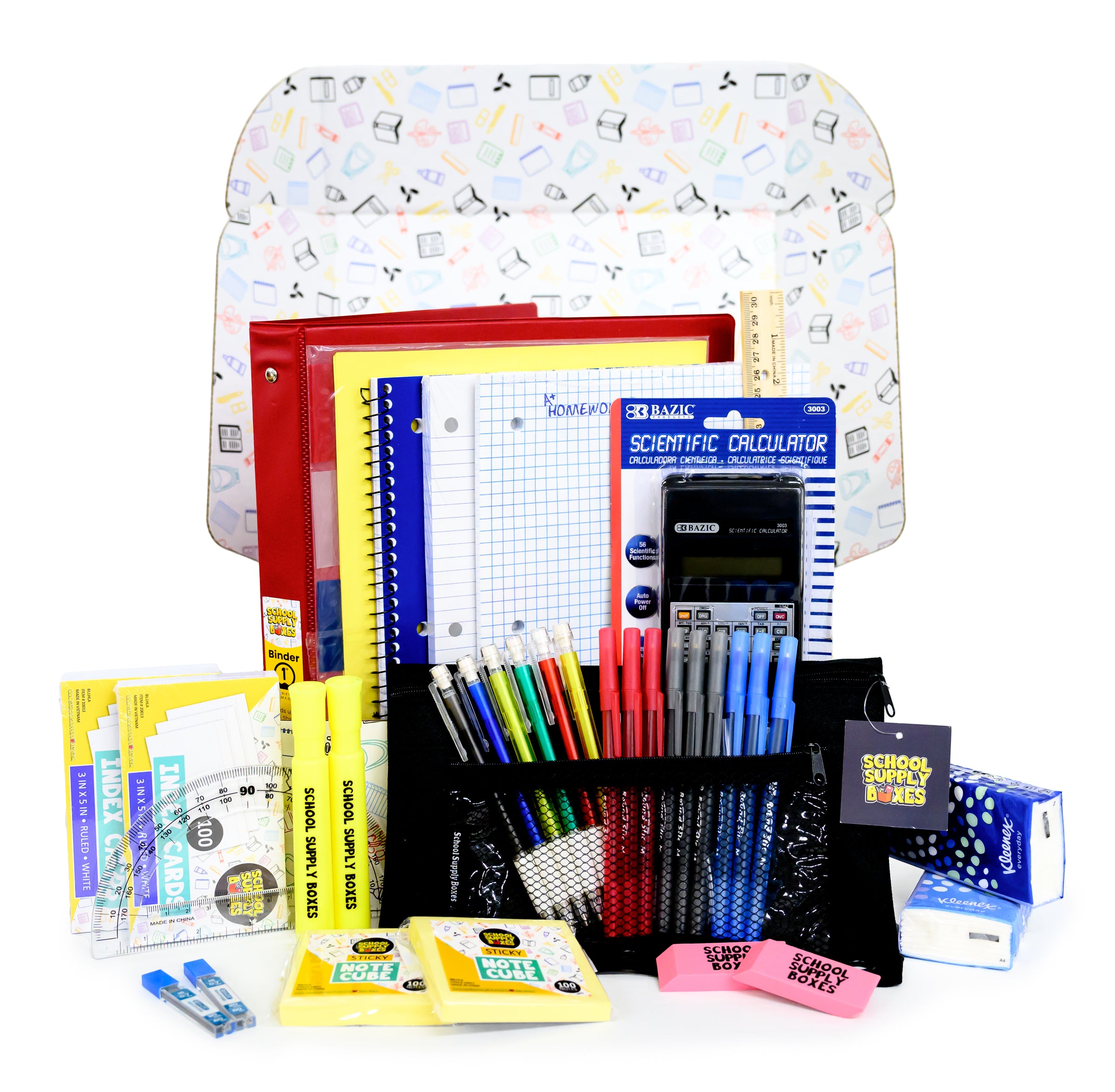 Back to School Essential Math Supplies Kit - 36 Pieces