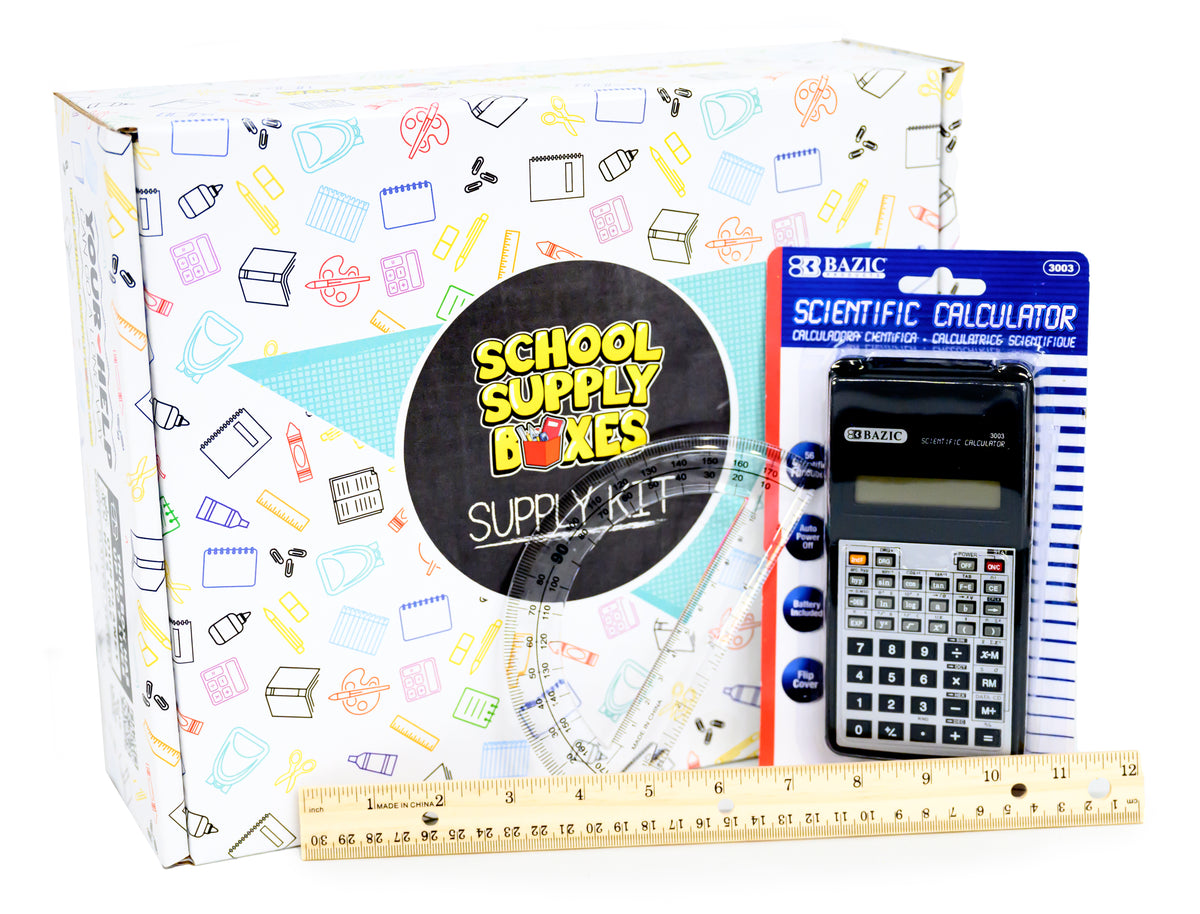 Back to School Essential Math Supplies Kit - 36 Pieces