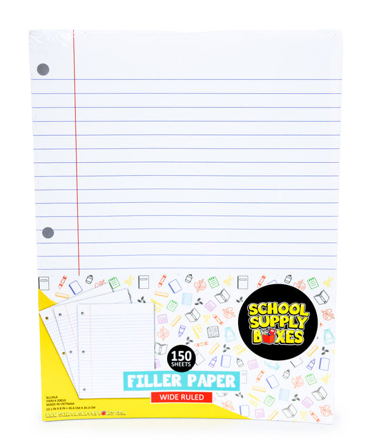 100 Sheet Wide-Ruled Filler Paper