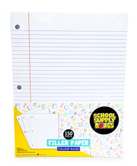 Papel de relleno con rayas universitarias, 150 hojas