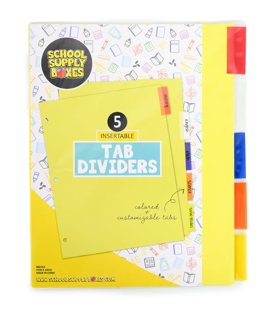 Plastic Tab Dividers