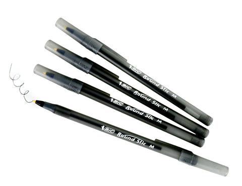 12pk Black BIC Pens