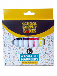 10 Count Broadline Washable Markers