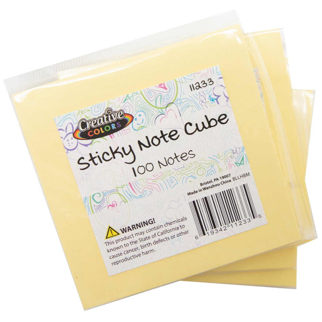 Sticky notes Yellow 100 count