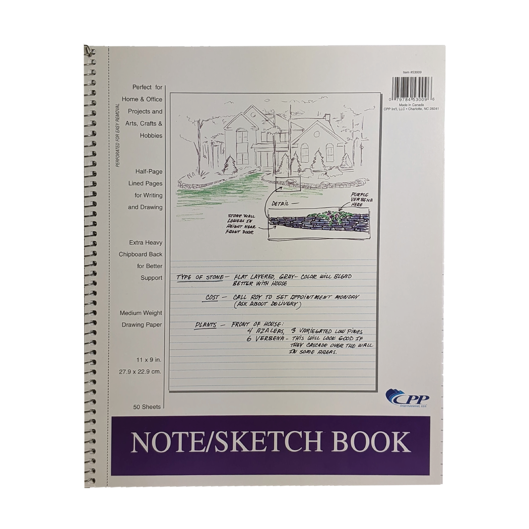 50 Sheet Note & Sketch Book