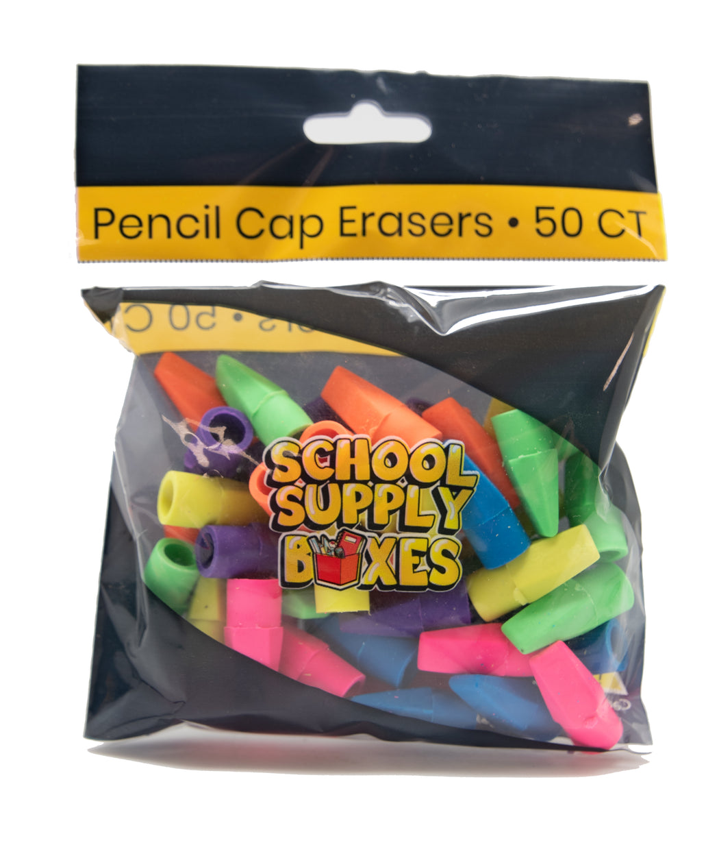 Charles Leonard Chl80740 Pencil Eraser Caps Assorted Colors