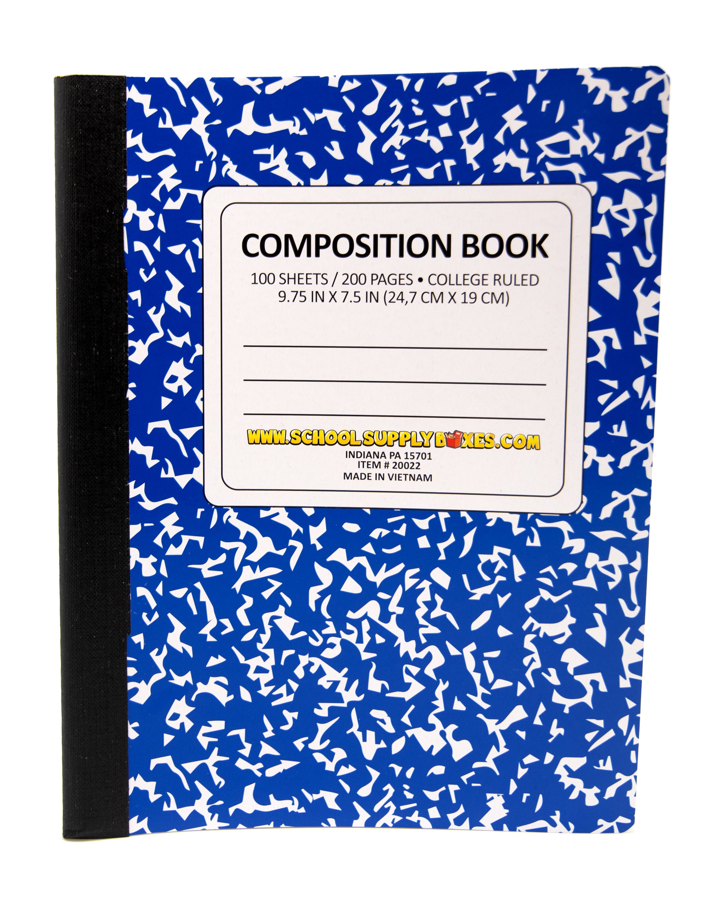 College Ruled 100 Sheet Composition Notebook
