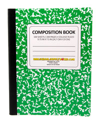 Cuaderno de composición con rayas universitarias 100 hojas