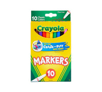 Marcadores de líneas finas Crayola, paquete de 10 colores clásicos