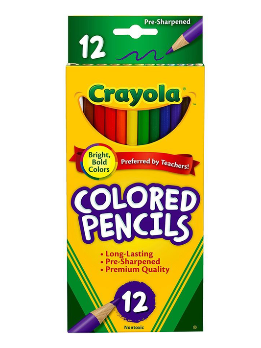 Paquete de 12 lápices de colores Crayola