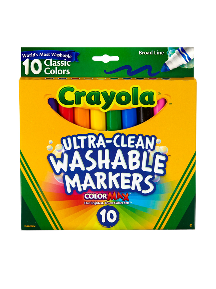 Paquete de 10 marcadores lavables Crayola