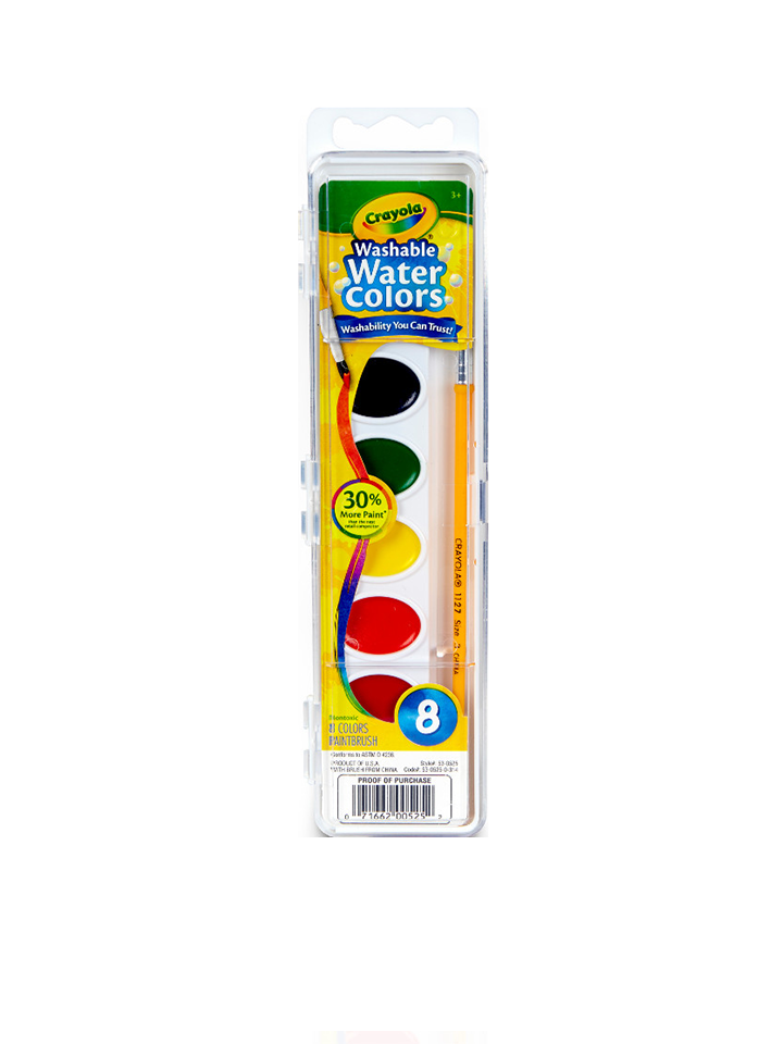 Crayola Washable Water Colors Paint Set