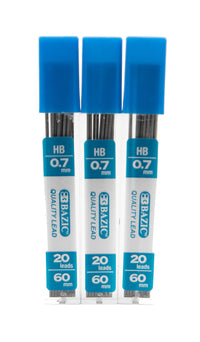 Recambios de minas para portaminas: 0,7 mm (20 minas por paquete)