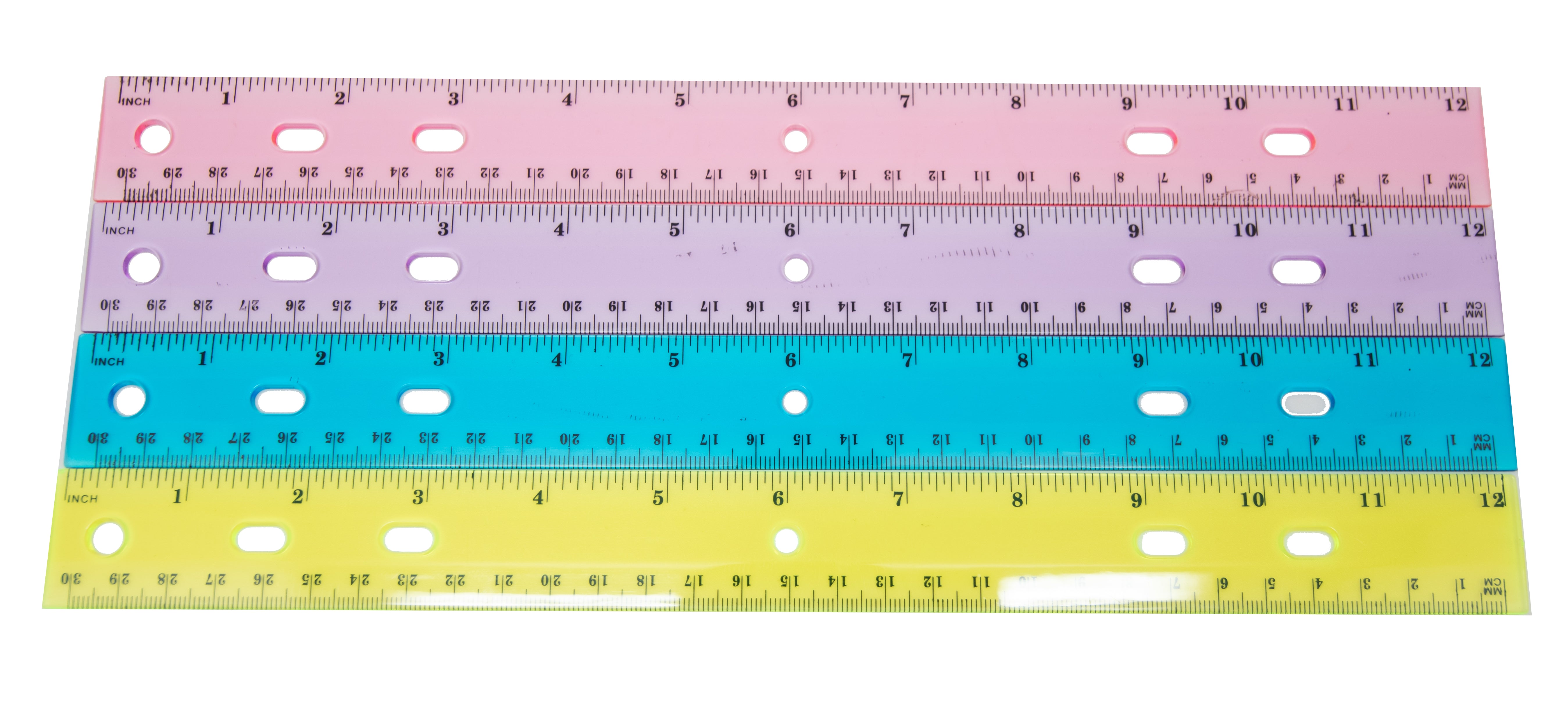 Plastic 12 Inch Ruler - School Supply Boxes