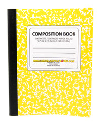 Wide Ruled 100 Sheet Composition Notebook