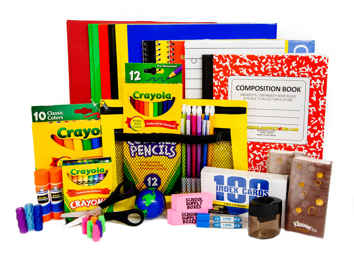 Essential Elementary School Supply Kit Bundle - 45 Pieces — School