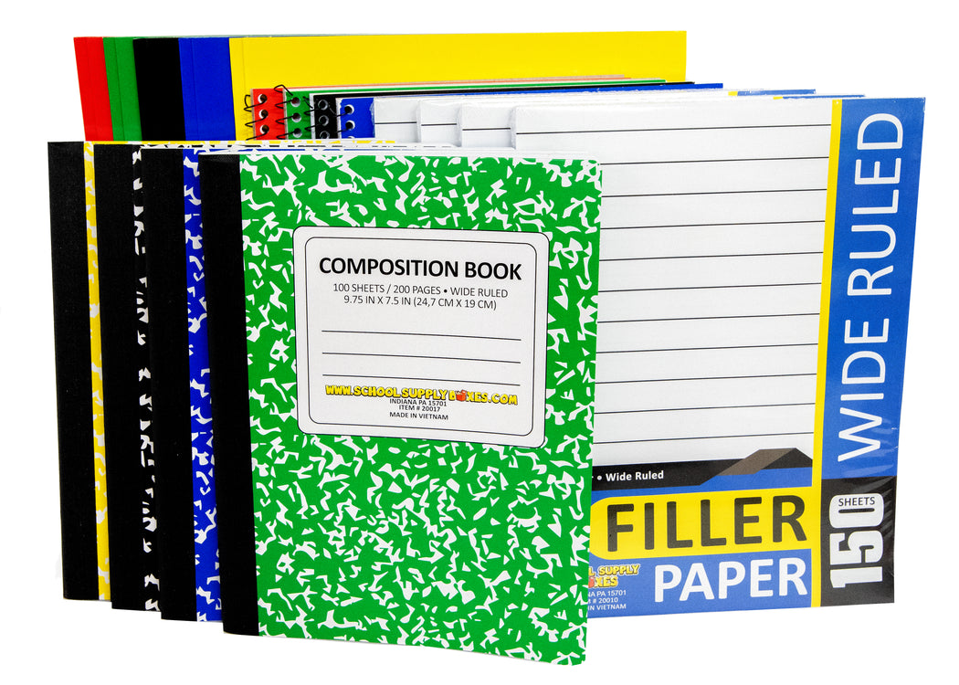 Elementary Writing Bundle - Back to School Essentials for Elementary Students - 30 Pieces